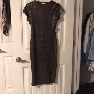 Metallic and Black dress